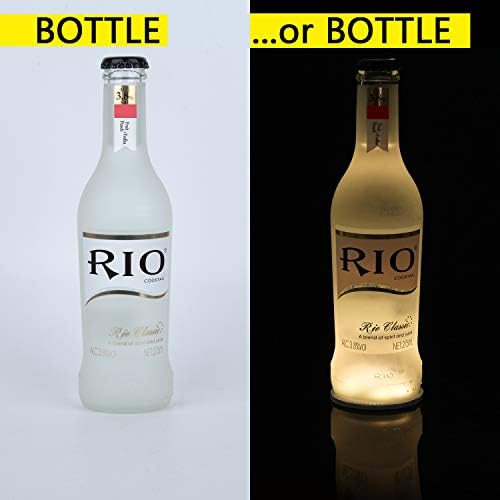 LED Bottle Lights with 3M Sticker - 7 Bottles Warm White