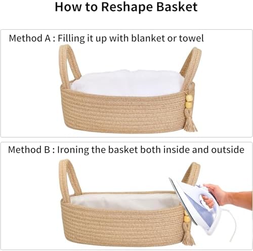 Boho-Style Storage Basket for Toiletries