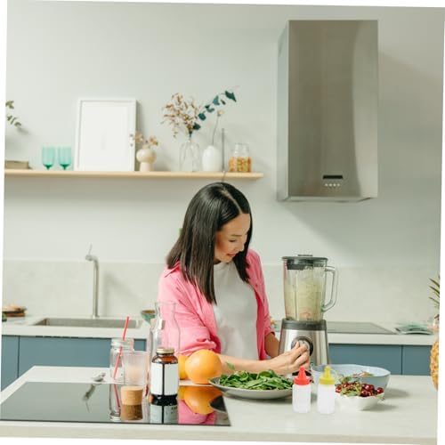 SOESFOUFU Transparent Condiment Squeeze Bottle Set