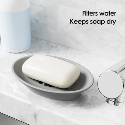High-Quality Silicone Soap Dish Organizer for Bathrooms Bushes and Kitchens