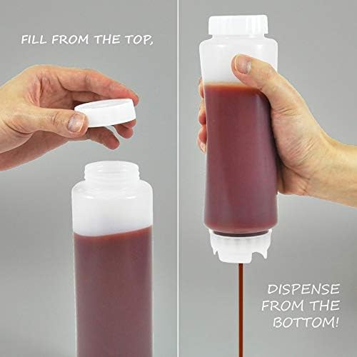 6-pack of Gravity-Disposing Squeeze Bottles