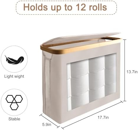 30L Toilet Paper Storage Basket 12 Rolls 30L Capacity
