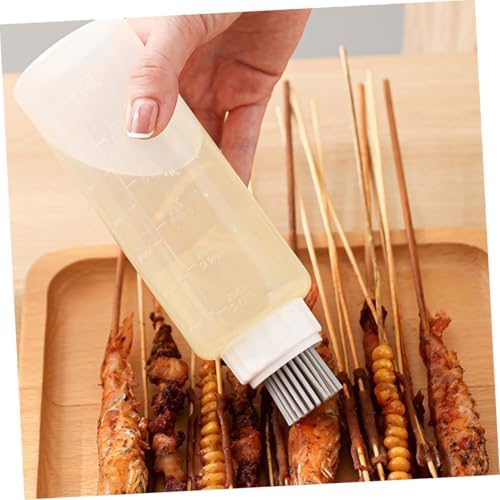 French Professional Silicone Oil Dispenser with Basting Brush for BBQ Cooking