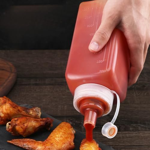 Sauce Bottles Set 2 Pack PP Material Squeeze Condiment dispensers