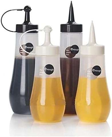 JapanBargain 3272 Squeeze Condiment Bottle 12oz Chocolate
