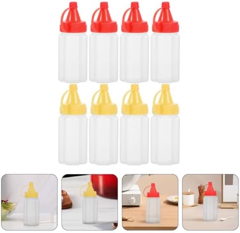 GRIRIW Mini Squeeze Condiment Containers - Compact Travel Design