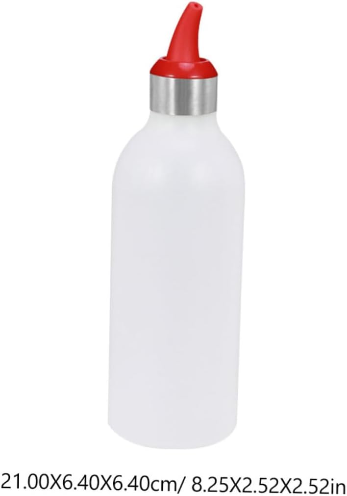 450ml Red Squeeze Condiment Bottles for Kitchen Use