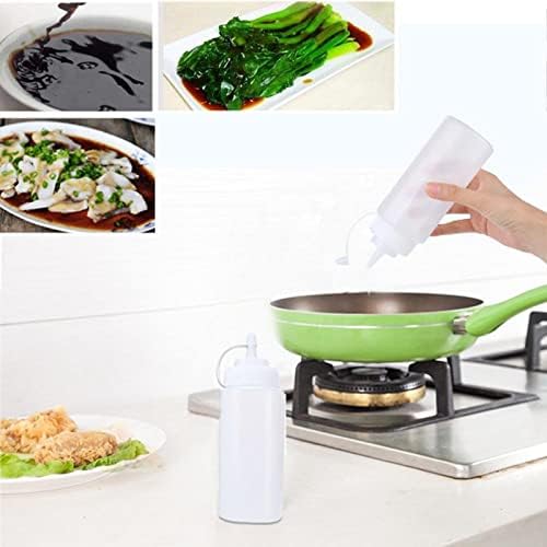 Condiment Squeeze Bottles - 8 oz Empty with Tips