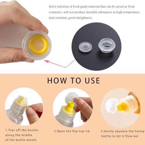 Adjustable Funnel 2-Piece Honey Squeeze Bottles