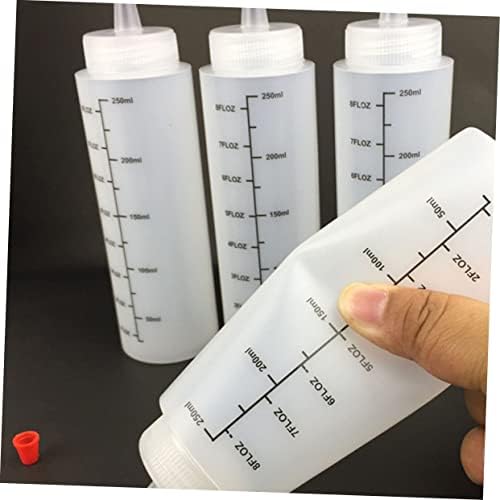 250ml Squeeze Salad Dressing Bottles with Cap Durable and Easy to Use