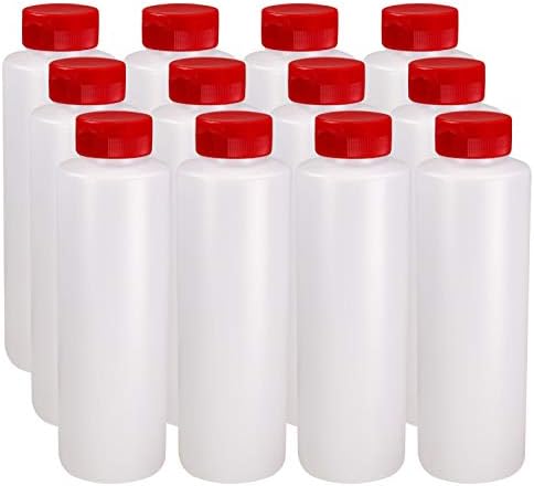 12-Piece Condiment Squeeze Bottles Set Easy to Fill Made in USA