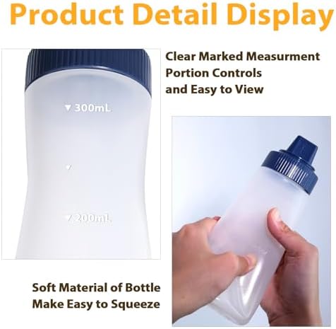 3-Piece Premium Condiment Squeeze Bottles