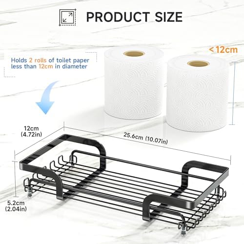 XILIMEN Toilet Paper Storage Holder Metal Vanity Tray