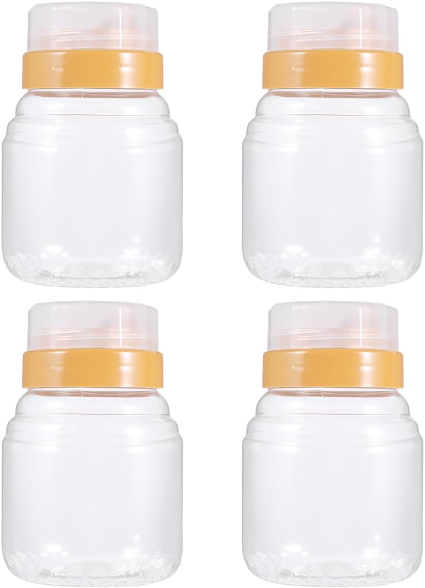 4-in-1 Transparent Honey Bottle Set