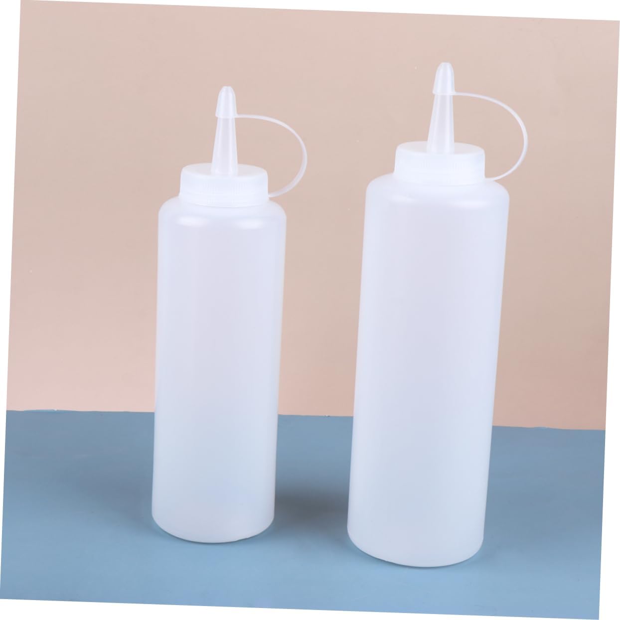 GRIRIW Condiment Squeeze Bottles 4 Pack for Salad Dressing and Seasonings