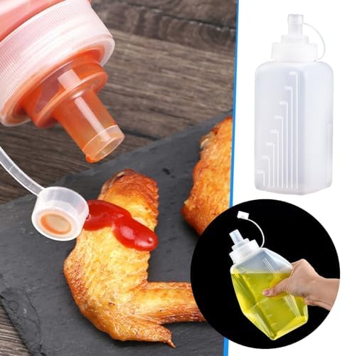 Sauce Bottles Set 2 Pack PP Material Squeeze Condiment dispensers