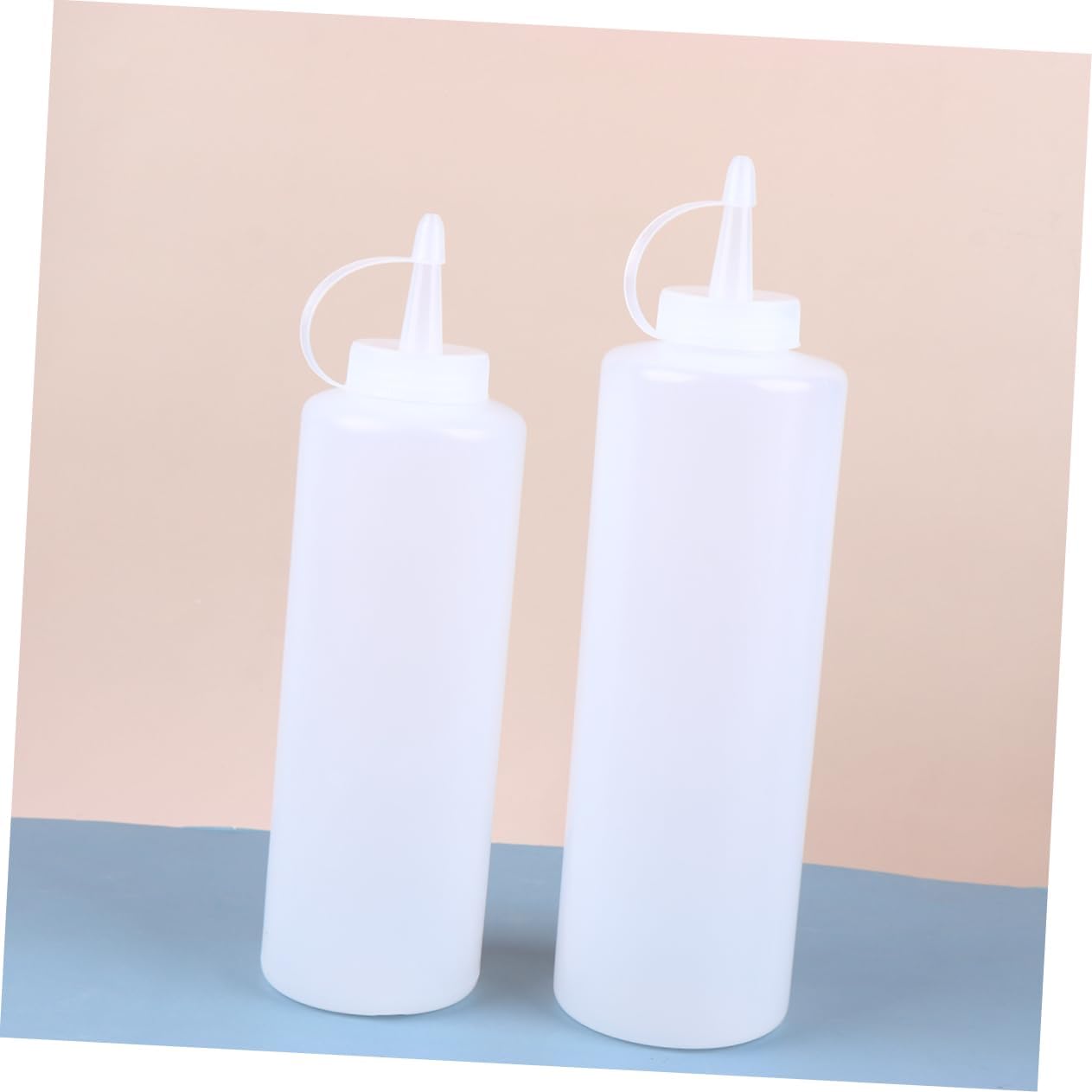 GRIRIW Condiment Squeeze Bottles 4 Pack for Salad Dressing and Seasonings