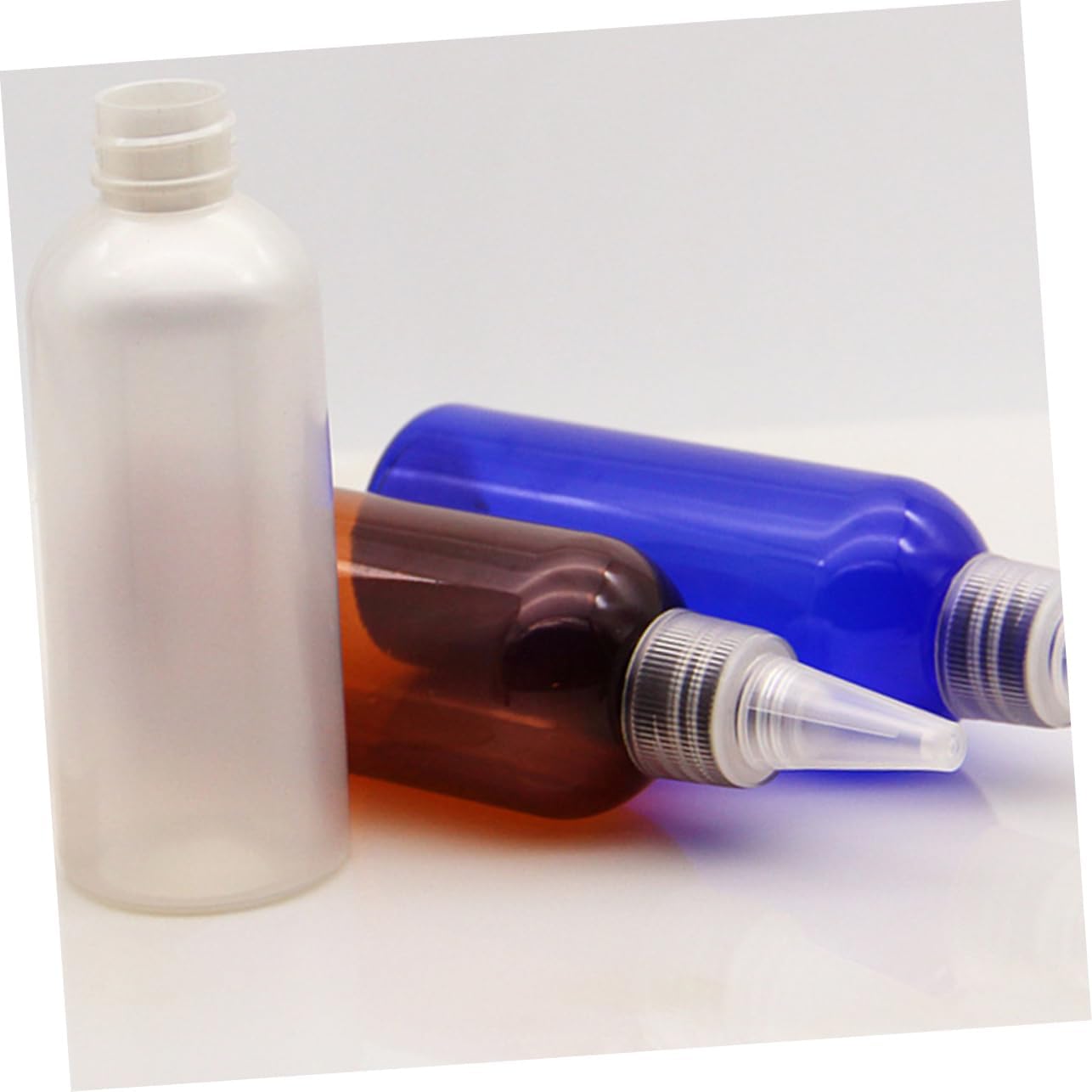 10-Piece Set of Plastic Squeeze Bottles for Easy Serving