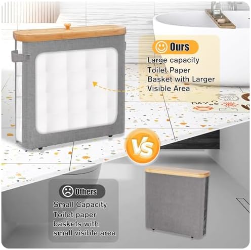 Stylish Durable Space-Saving Toilet Paper Organizer