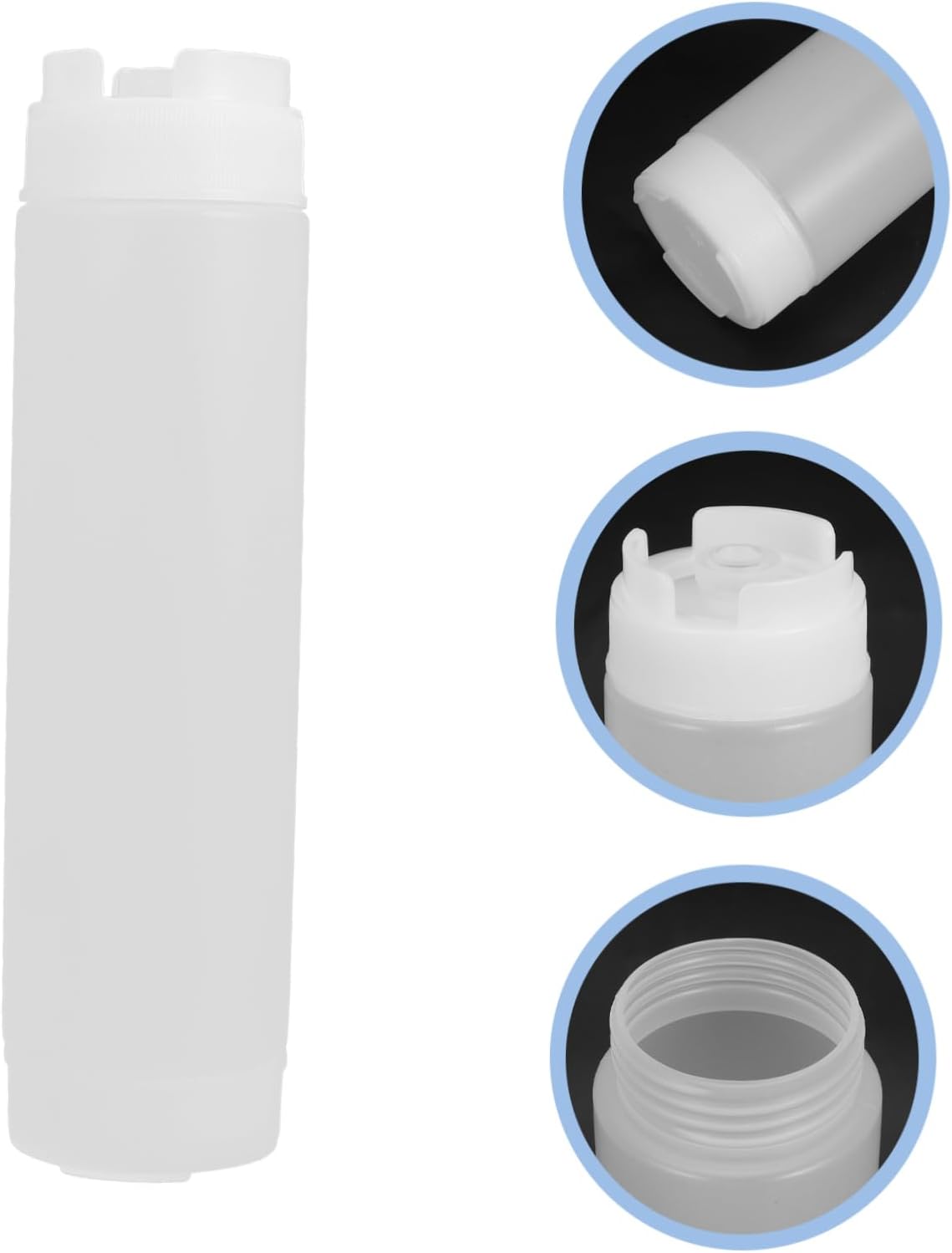 CIYODO 480ml Condiment Squeeze Bottles for Dual Sausage Ketchup dressing