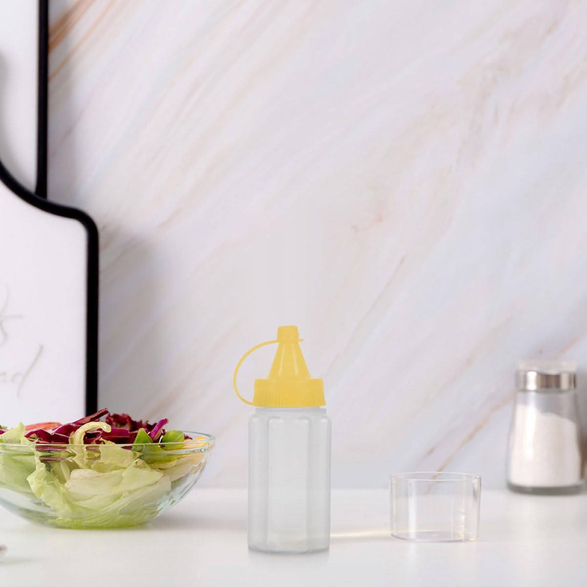 GRIRIW Mini Squeeze Condiment Containers - Compact Travel Design