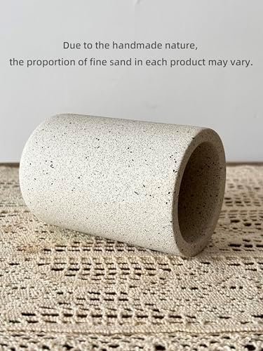 Concrete Bath Tumbler Set for Toothbrush Mouthwash Holder