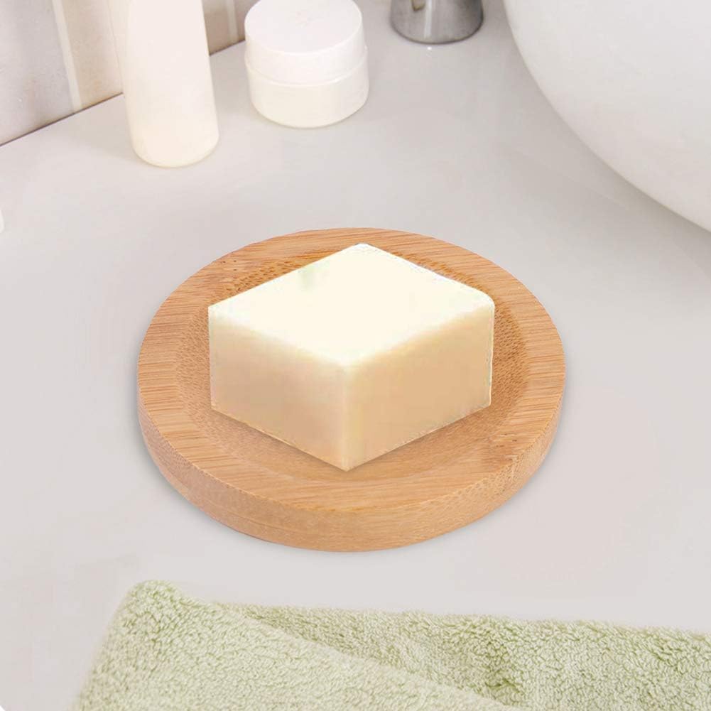 Fragrant 8x8 inch Wooden Soap Tray for Bathroom