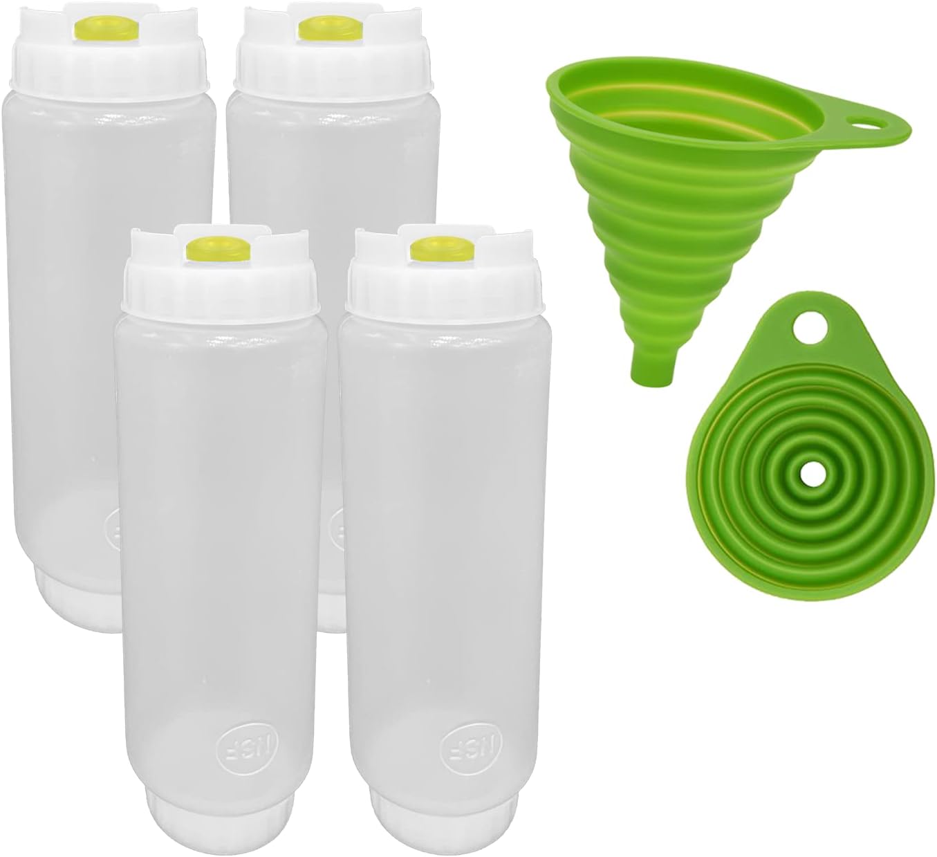 Rockland Guard FIFO Squeeze Bottle Set 4