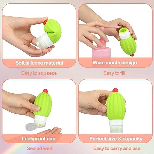 Mini Leak-Proof Silicone Squeeze Bottles for Kitchen and Camping