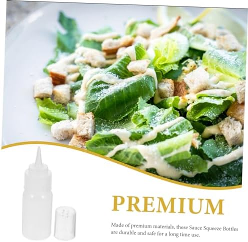 VINTORKY 2pcs 30ml Refillable Condiment Squeeze Bottles