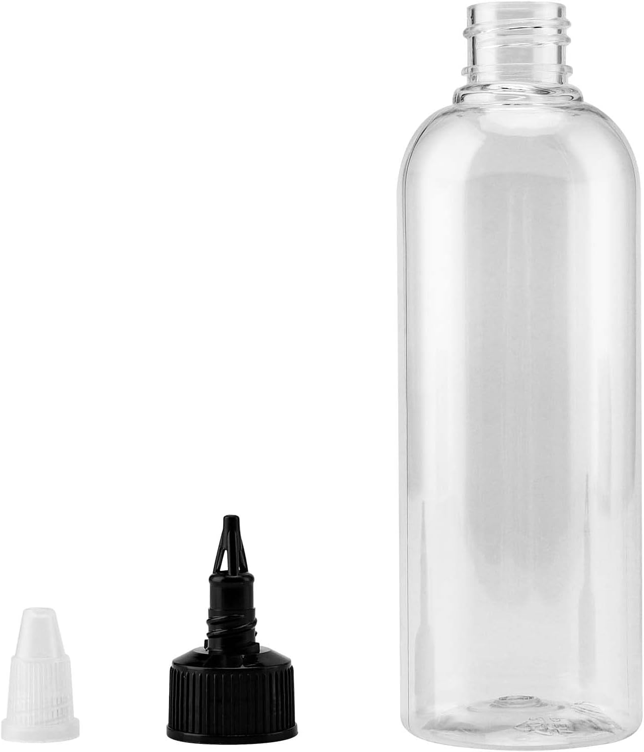 50-Pack 5oz Empty Plastic Squeezing Bottles for Condiment Storage