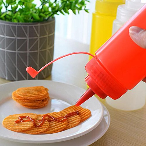 3-Piece Set of 12oz Squeeze Bottle Spray dispensers with Twist-On Caps