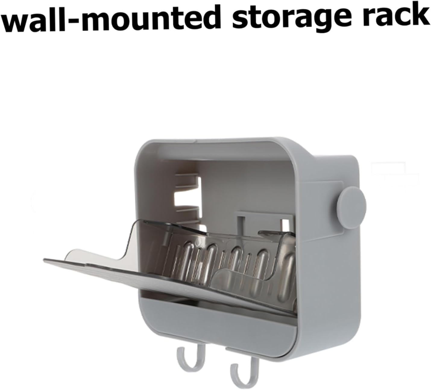 Double-Purpose Wall Mounted Soap Dish Holder for Efficient Storage