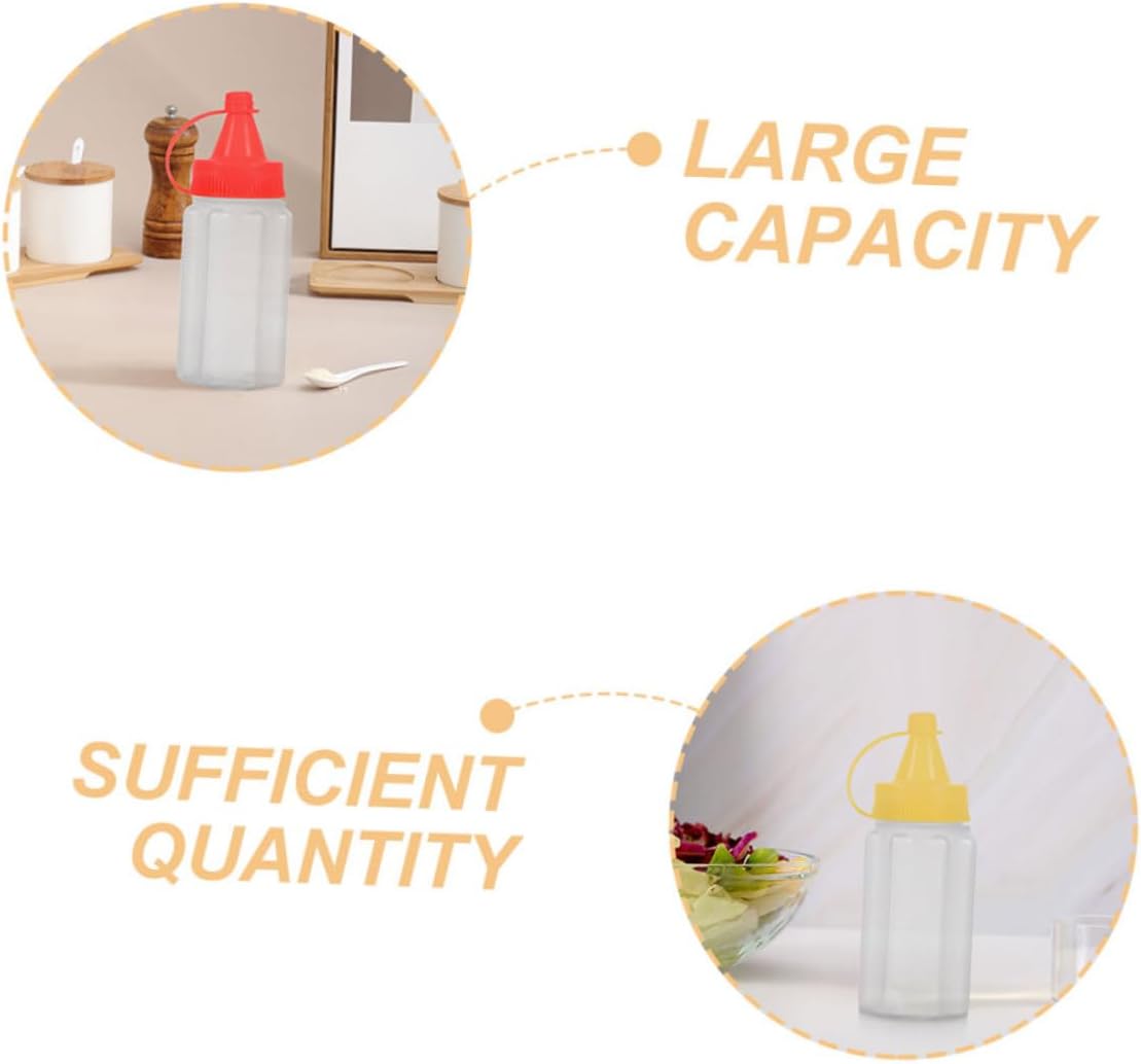 Lucky Squeeze Condiment Bottles - Compact Kitchen accomplices for transport spills spills