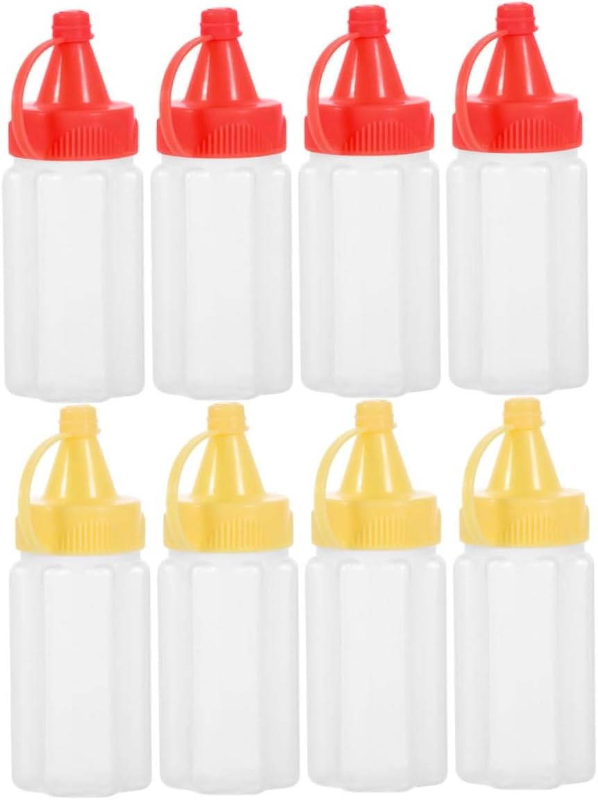 Lucky Squeeze Condiment Bottles - Compact Kitchen accomplices for transport spills spills