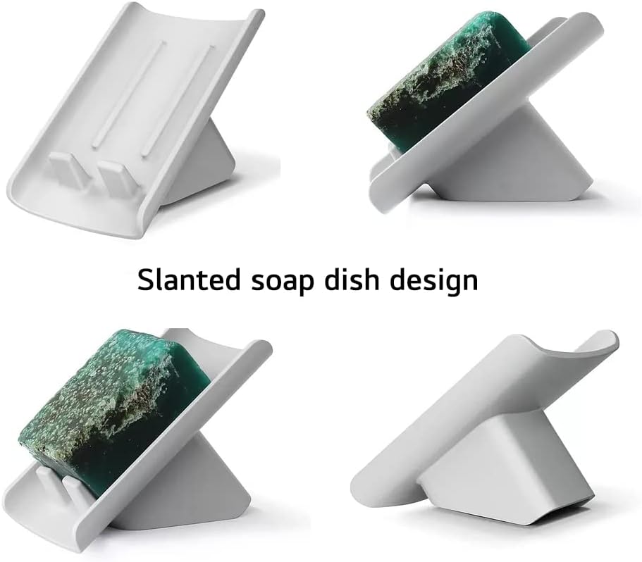 Habitamin Slanted Soap Dish with Suction Cup