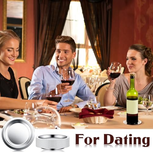 Meekoo 20-Piece Set - Stainless Steel Smooth Wine Bottle Coasters