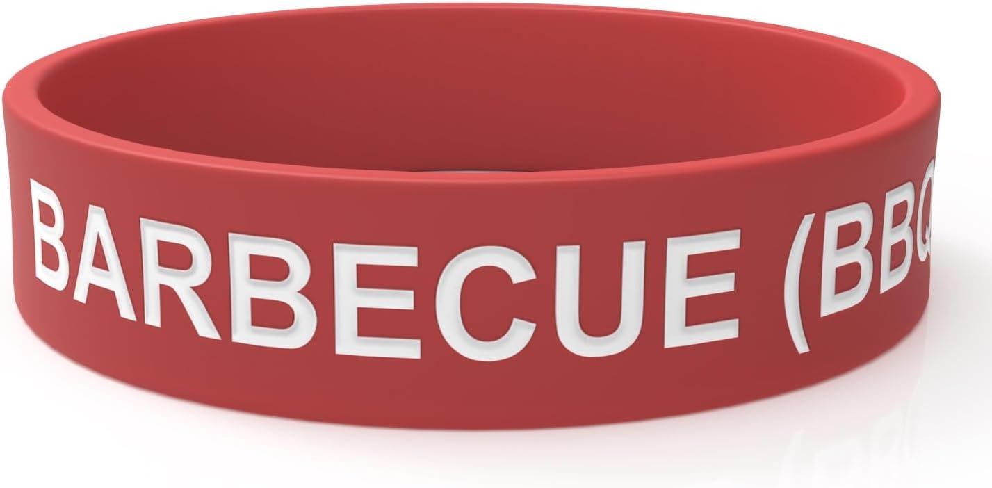 Versatile Silicone BBQ Sauce Label Band