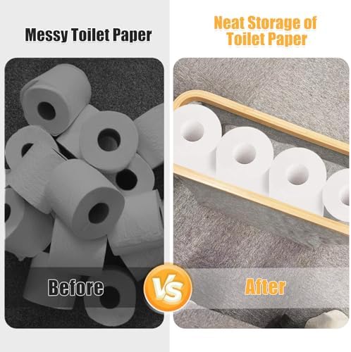 Stylish Durable Space-Saving Toilet Paper Organizer