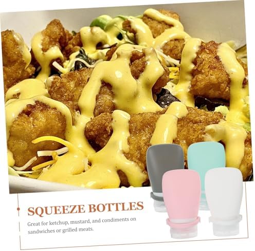 4-Pack Empty Ketchup Squeeze Bottles