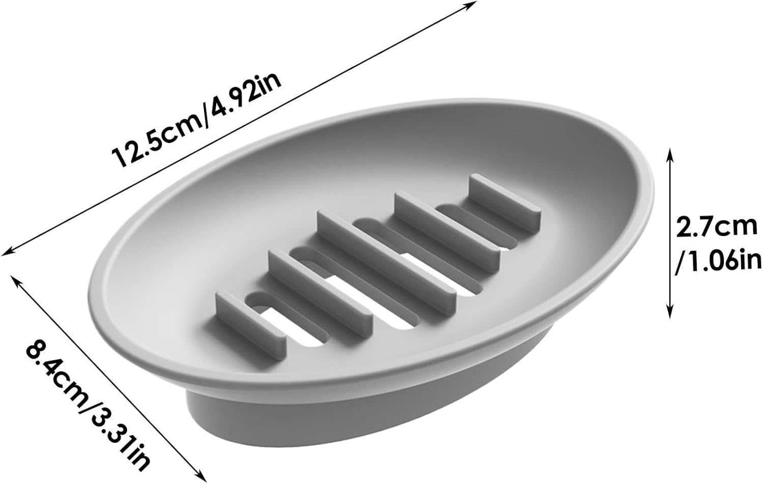 High-Quality Silicone Soap Dish Organizer for Bathrooms Bushes and Kitchens