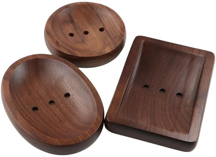 Eco-Friendly Black Walnut Bar soap Holder