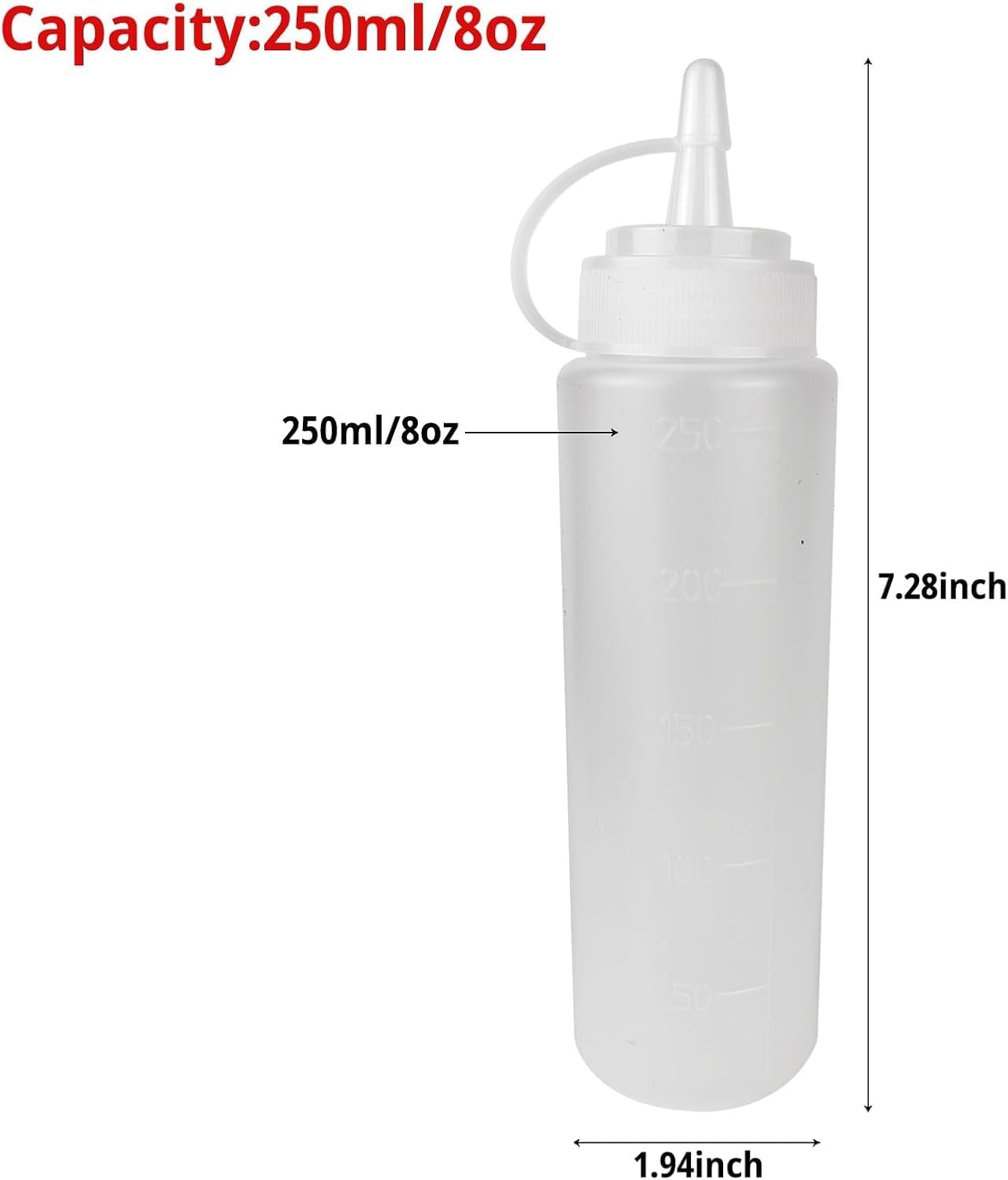 3-Piece Squeeze Condiment Bottles