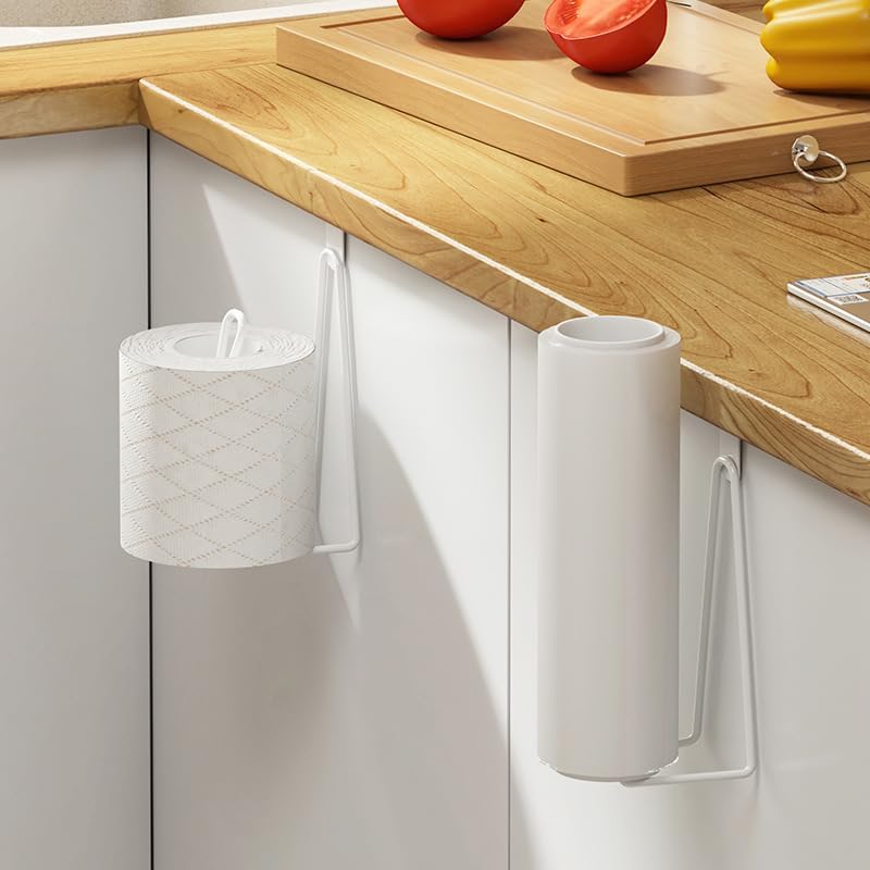 Toilet Paper Holder Stand White Metal 72x41 Inches Black