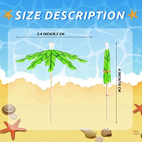 Tropical Fun 150 Coconut Leaf Drink Umbrellas for Elegance Style
