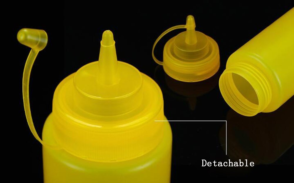 3-Piece Set of 12oz Squeeze Bottle Spray dispensers with Twist-On Caps