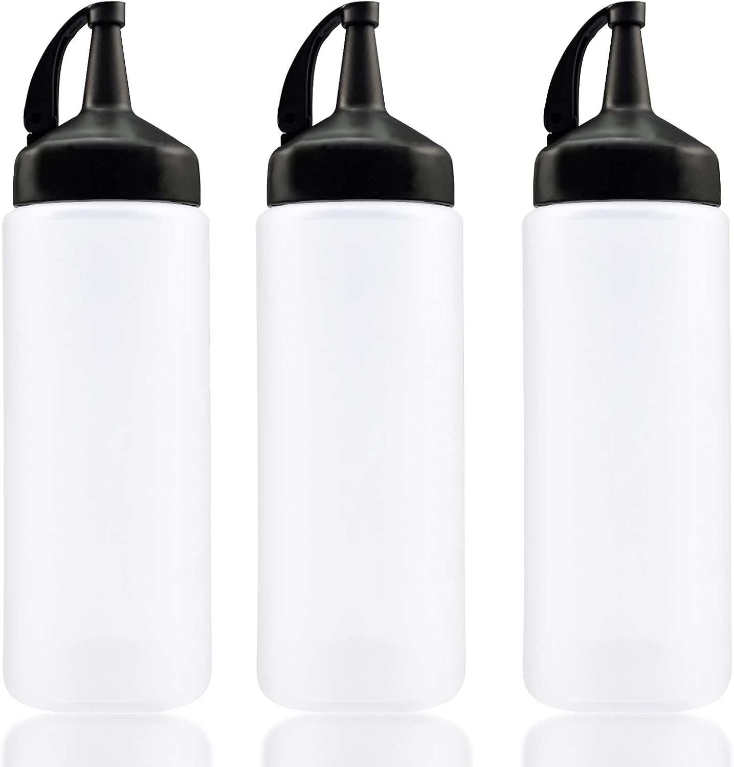 Jutoe 3-Pack Squeeze Condiment Bottles