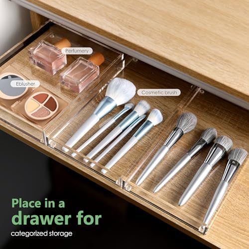 DINGHUO Acrylic Bathroom Vanity Tray