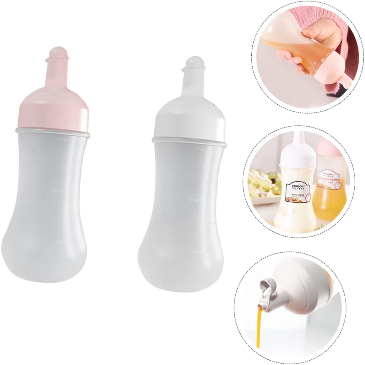 High-Quality Squeeze Bottle Set for Kitchen Condiments