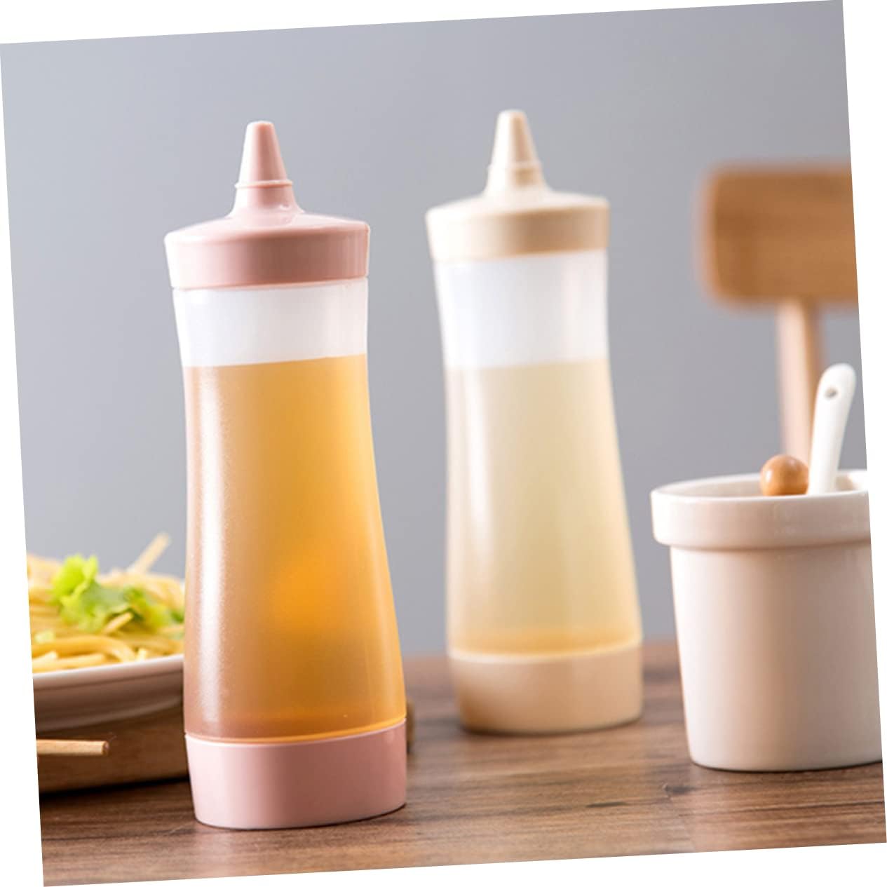 Reusable Squeeze Bottle Condiment Dispenser